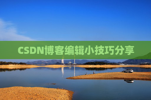 CSDN博客编辑小技巧分享